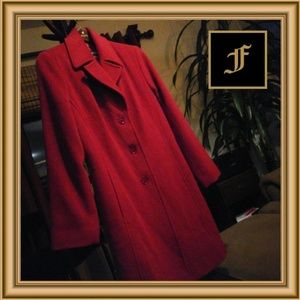 Womens Red Wool Coat Nordstrom | Kristen Blake 4